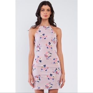 Sugarlips Floral Open Strappy Back Mini Dress
